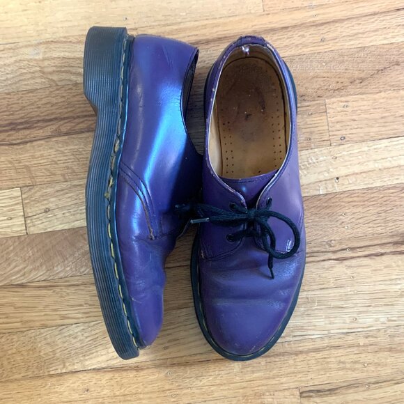 Dr Martens Purple 1461 Shoes - UK 5.5 US 7/8 - Picture 7 of 15